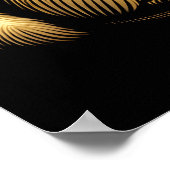 Goldener deutscher Hirte am Campfire Poster (Ecke)