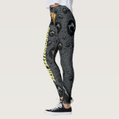 Goldener Diamant in Schwarz, benutzerdefinierter D Leggings (Links)