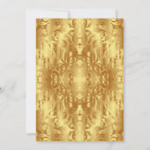 Goldener Diamant Swirl Extravagant 60. Geburtstag Einladung (Rückseite)