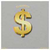 Goldener Dollar-funkelnde Stoff (Nahaufnahme)