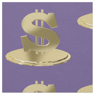 Goldener Dollar Stoff