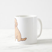Goldener Doodle-Hund Magic Kaffeetasse (VorderseiteRechts)