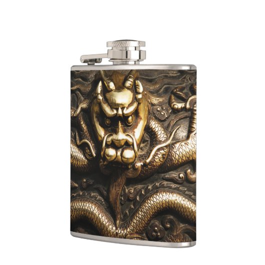 GOLDENER DRACHE-ANGESAGTE FLASCHE FLACHMANN (Links)