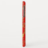 Goldener Drache auf dem Roten Telefon Case-Mate iPhone Hülle (Hinten/Links)