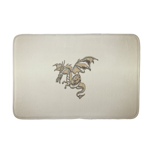 Goldener Drache Badematte (Vorderseite)