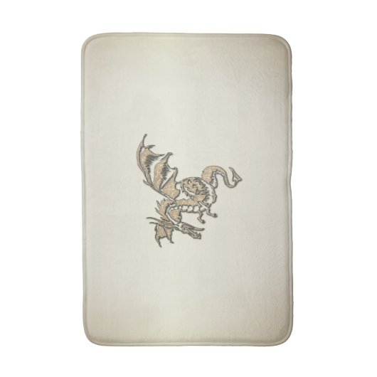 Goldener Drache Badematte (Vorderseite Vertikal)