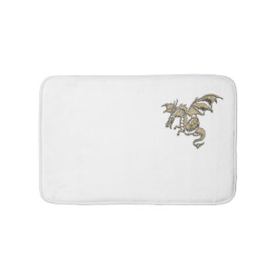 Goldener Drache Badematte