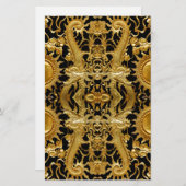 Goldener Drache Briefpapier (Vorne/Hinten)