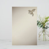 Goldener Drache Briefpapier (Stehend Vorderseite)