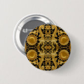 Goldener Drache Button (Vorne & Hinten)