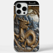 Goldener Drache Case-Mate iPhone Hülle (Rückseite)