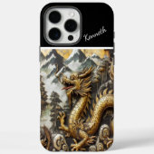 Goldener Drache Case-Mate iPhone Hülle (Rückseite)