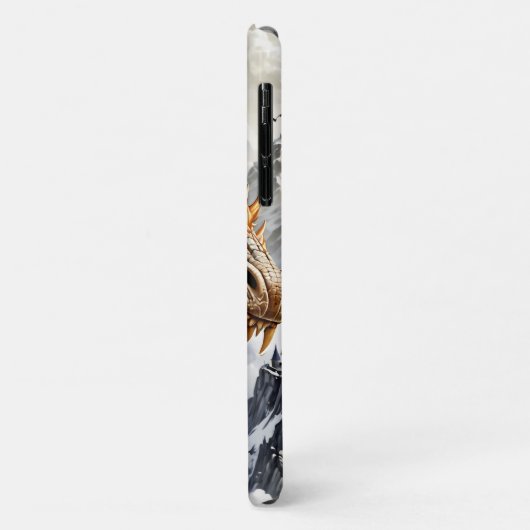 Goldener Drache Case-Mate iPhone Hülle (Hinten/Links)