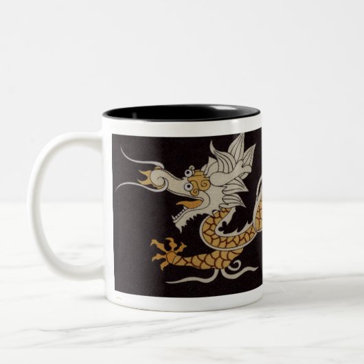 Goldener Drache der buddhistischen Tasse (Links)