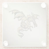 Goldener Drache Glasuntersetzer (Rückseite)