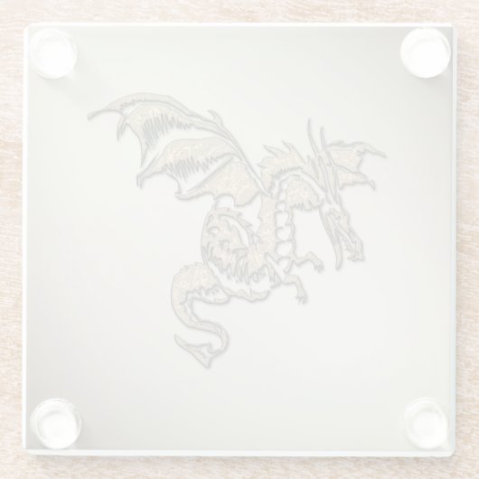 Goldener Drache Glasuntersetzer (Rückseite)