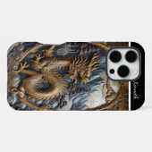 Goldener Drache iPhone Hülle (Rückseite (Horizontal))