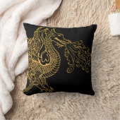 Goldener Drache Kissen (Decke)