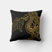 Goldener Drache Kissen (Rückseite)