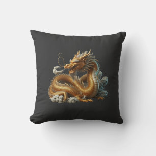 Goldener Drache Kissen