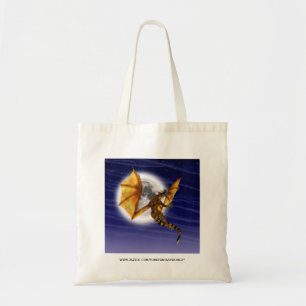 Goldener Drache Mythische Fantasie Kreatur Lila Hi Tragetasche