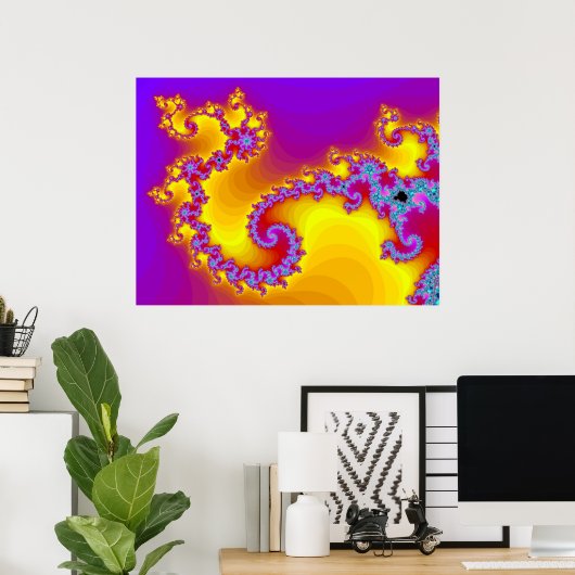 Goldener Drache Poster (Heimbüro)