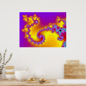 Goldener Drache Poster (Küche)