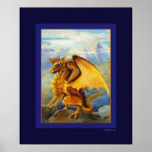 Goldener Drache Poster (Vorne)