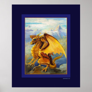 Goldener Drache Poster