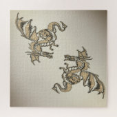 Goldener Drache Puzzle (Horizontal)