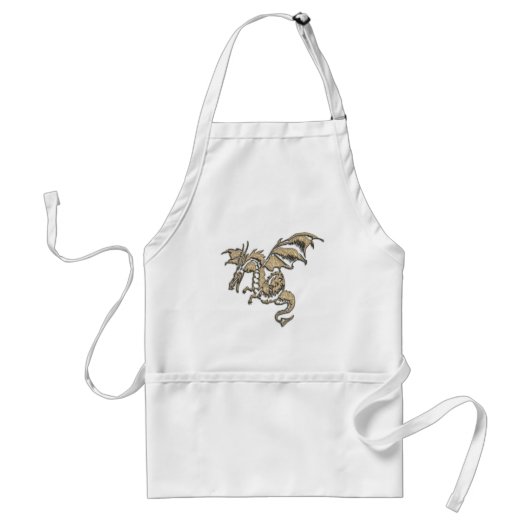 Goldener Drache Schürze (Vorne)