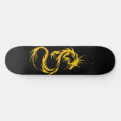Goldener Drache Skateboard (Horizontal)