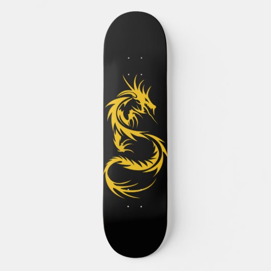 Goldener Drache Skateboard (Vorderseite)