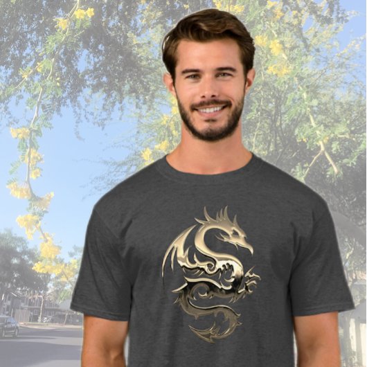 Goldener Drache T-Shirt