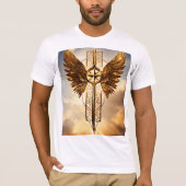 Goldener Drache T-Shirt (Vorderseite)