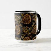 Goldener Drache Tasse (VorderseiteRechts)