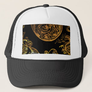 Goldener Drache Truckerkappe