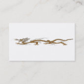 Goldener Drache von Buddhan Visitenkarte (Rückseite)