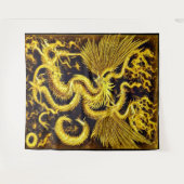 Goldener Drache Wandteppich (Vorderseite (Horizontal))