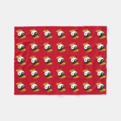 Goldener Drache Yin Yang Fleecedecke (Vorderseite (Horizontal))