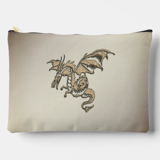 Goldener Drache Zubehörtasche (Vorderseite)