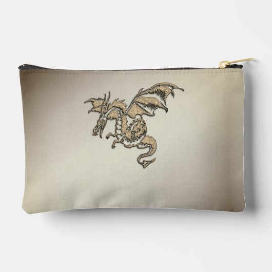 Goldener Drache Zubehörtasche (Rückseite)