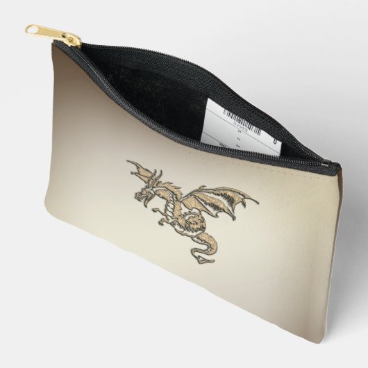 Goldener Drache Zubehörtasche (Offen)