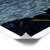 Goldener Dunst über Alcatraz-Stadtbild Wandkunst Poster (Ecke)