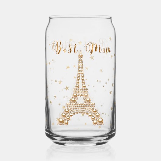 Goldener Eiffelturm Dosenglas (Vorderseite)