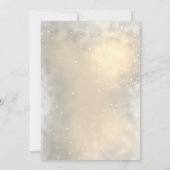 Goldener Eiffelturm, Tiara Quinceañera Einladung (Rückseite)