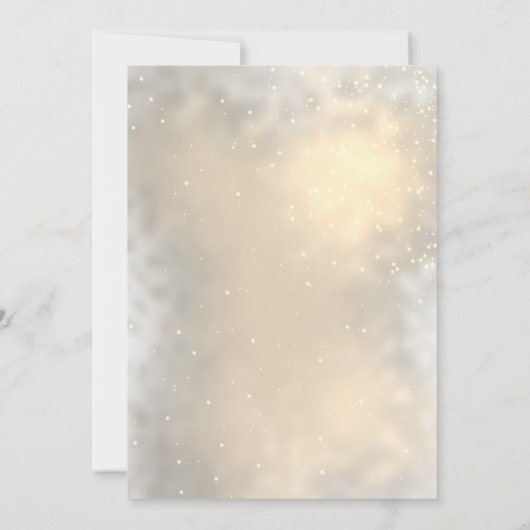 Goldener Eiffelturm, Tiara Quinceañera Einladung (Rückseite)