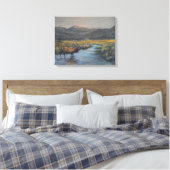 Goldener Elch Leinwanddruck (Insitu (Schlafzimmer))