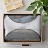 Goldener Elch - Oval Seidenpapier (Geschenk)