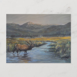 Goldener Elch Postkarte